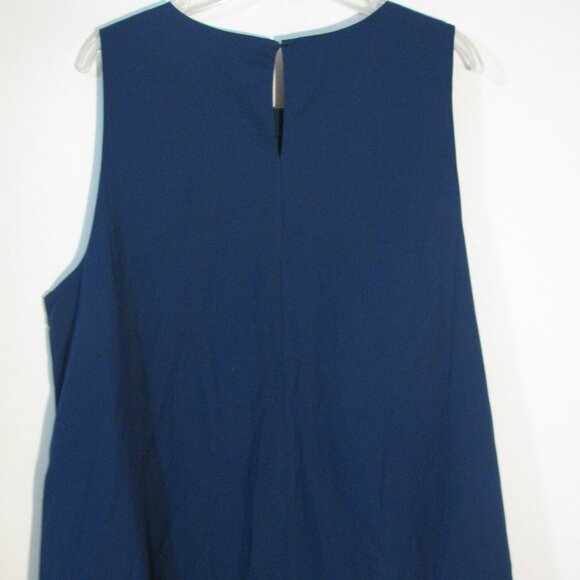 * The Drop Blue Maxi Dress XXL 2X Plus NWT $59 100% Cotton Ruffled Skirt - Picture 6 of 6